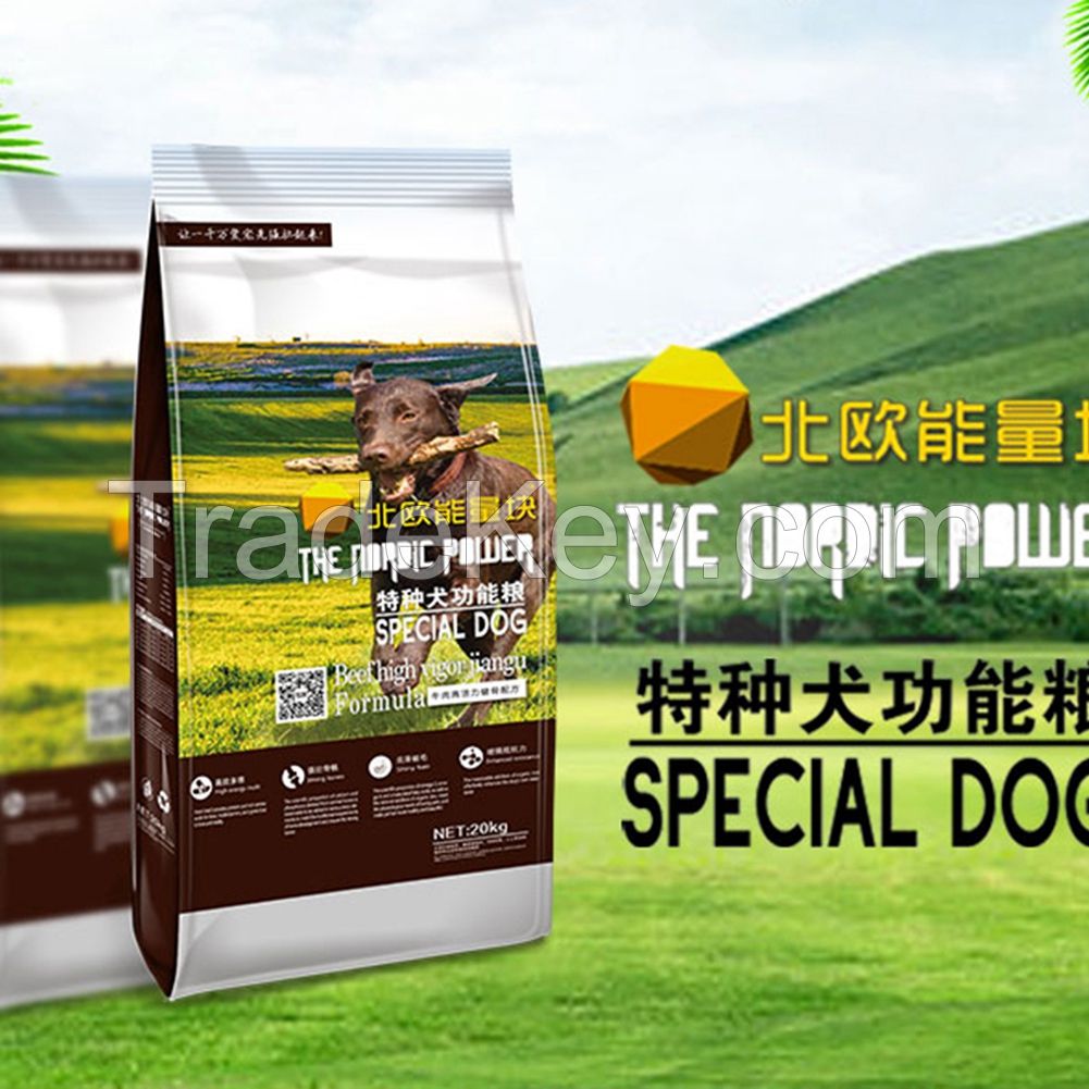 Food High Energy Multi Strong Bones Dry Dog Pet Food Factory Price 20kg