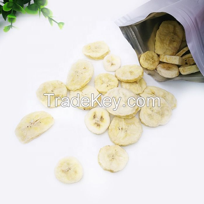 5-7mm banana slices chips no sugar freeze dried banana piece 