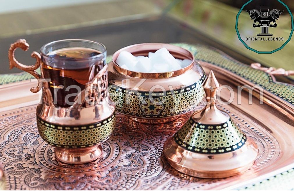 Tea set and samovar