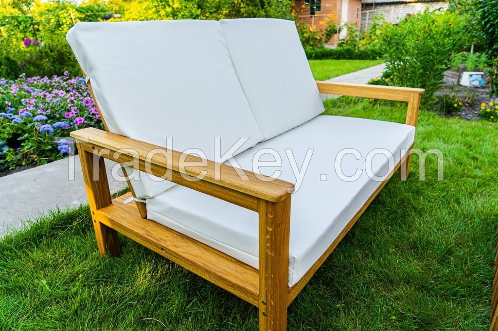 4-piece Garden Lounge Set (Ash or Oak)