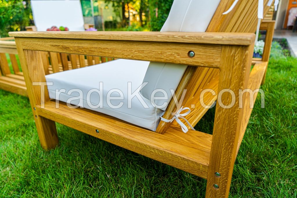 4-piece Garden Lounge Set (Ash or Oak)