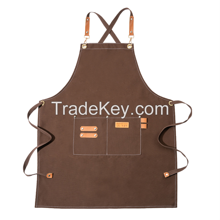 Multicolor Industrial Heavy Duty Cotton Canvas Cobbler Apron with Pockets