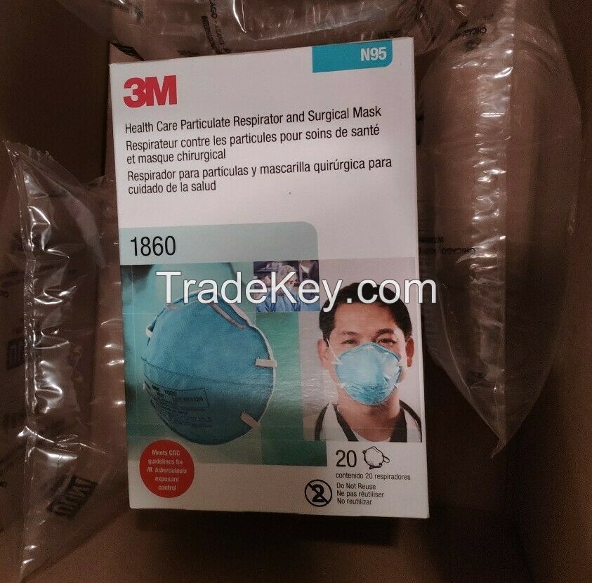 3M 1860 N95 Health Care Respirator Face Mask 20 Pack