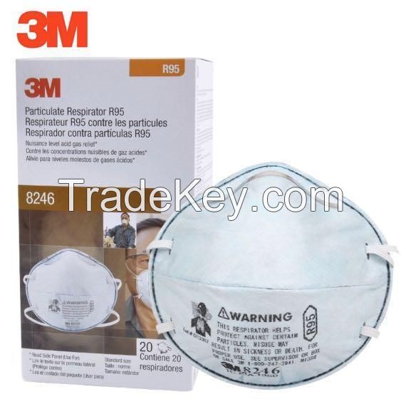 3M Particulate Respirator 8247 / 8246 R95 Face Mask 20 Box