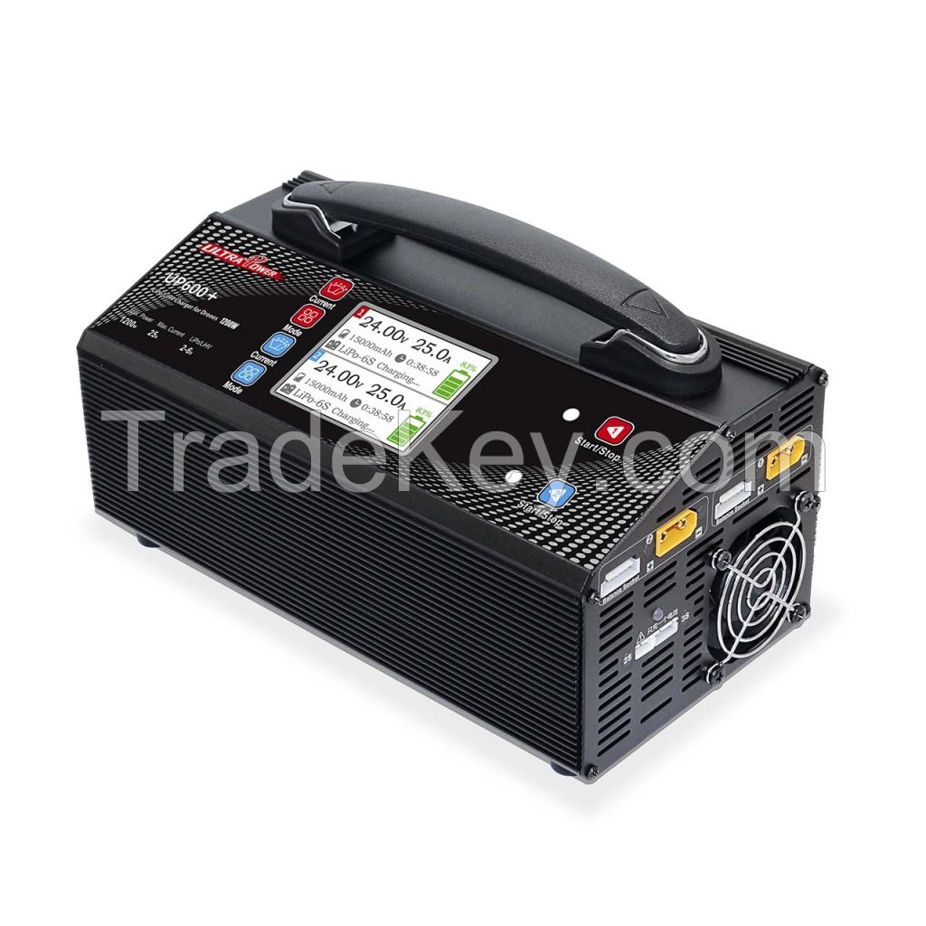 Hot Selling in India Ultra Power UP600+ 2x600W 25A 2-6S LiPo LiHV Battery Balance Charger