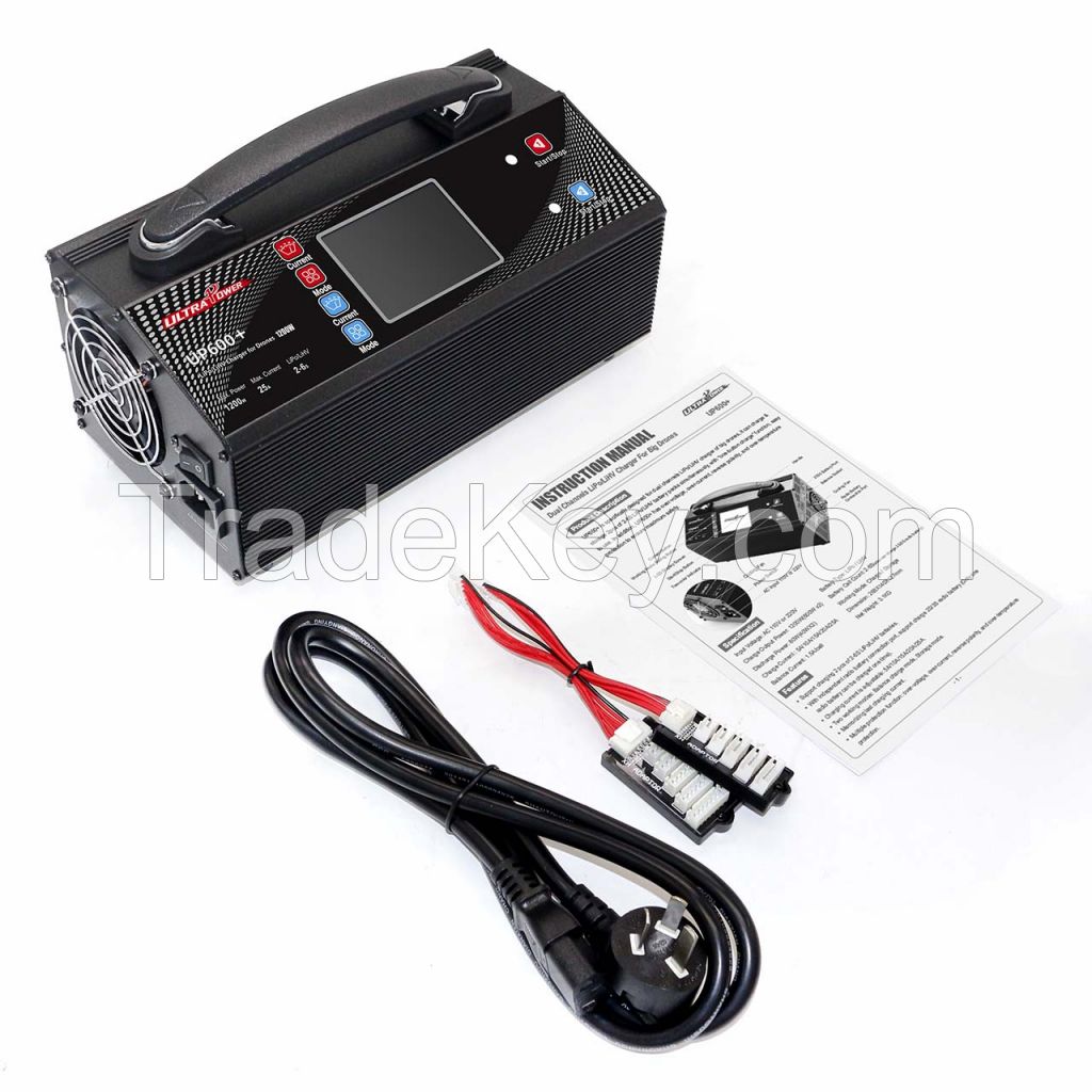 Ultra Power UP600+ 1200W 2-6S LiPo Charger for UAV Drones or Helicopter