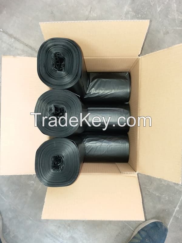 Heavy Duty Trash Bag Flat Bottom Strong Sealing