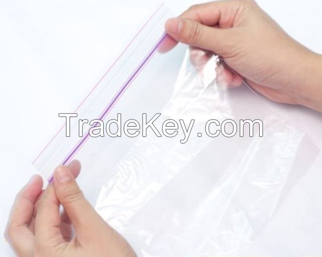 Grip Seal Polythene Bag Zipper Bag Resealable Packaging