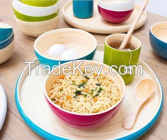 Best Selling Spun Bamboo Bowl For Dinnner Table