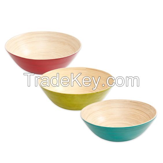 Best Selling Spun Bamboo Bowl For Dinnner Table