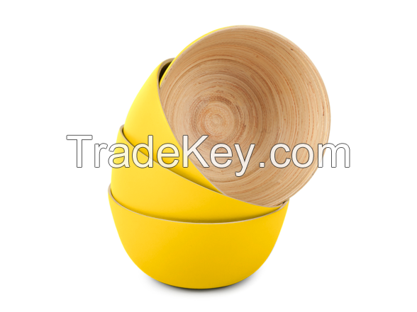 Vietnamese Spun Bamboo Bowl For Your Kitchen Or Home Decor