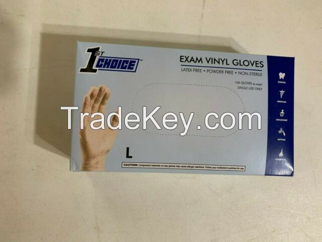 1st Choice Nitrile 8 Mil Orange Latex-Free Industrial Disposable Gloves
