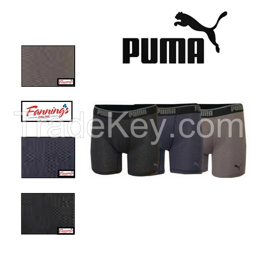 Puma Performance Men's 3 Pack Boxer Briefs Mesh Technology Underwear VARIETY E41
