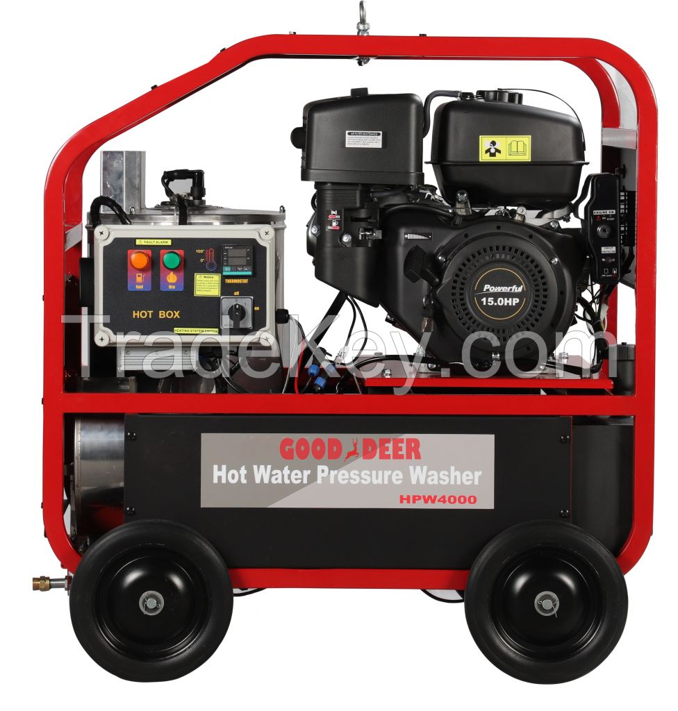 Adjustable Temperature  Hot Water Gasoline Pressure Washer  Hot Water Cleaning