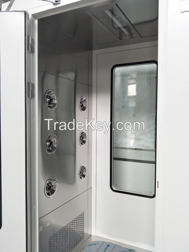 Modular Room Automatic sliding door clean room Air Shower, personal air shower room