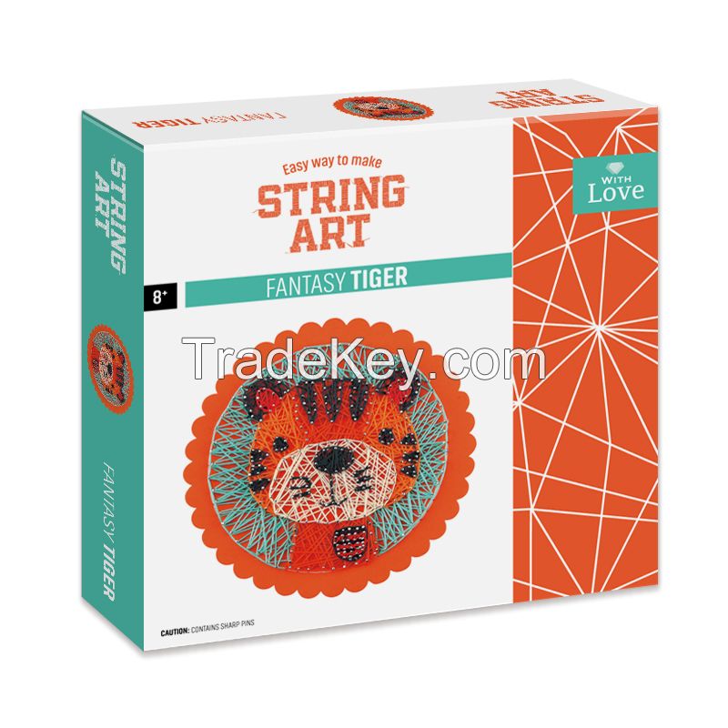 Easy Way To Make Craft Kit String Art- Fantasy Tiger