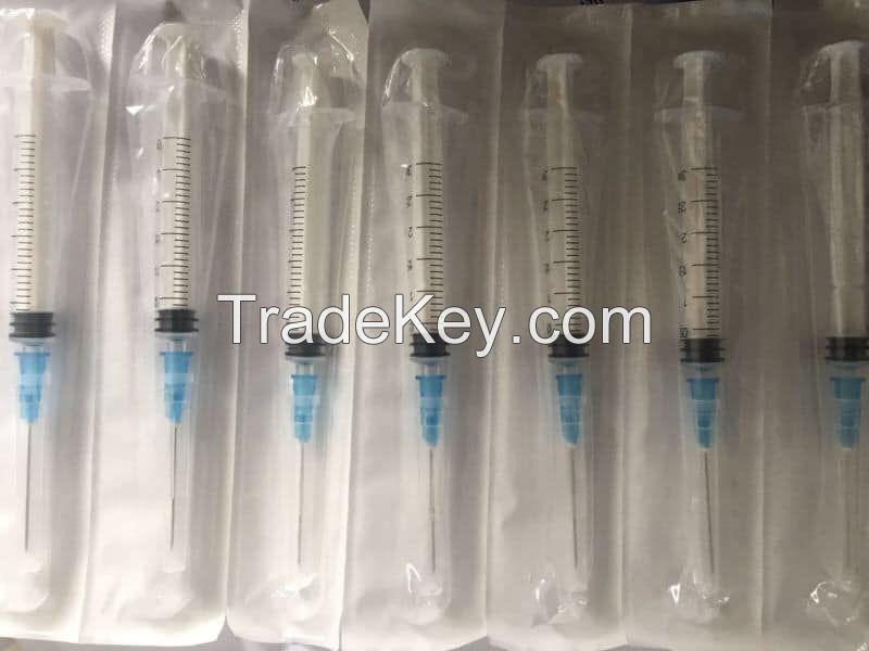 Disposable luer slip sterile syringe with needle or without needle 1ml 2ml 3ml 5ml 10ml 20ml 30ml 50ml 