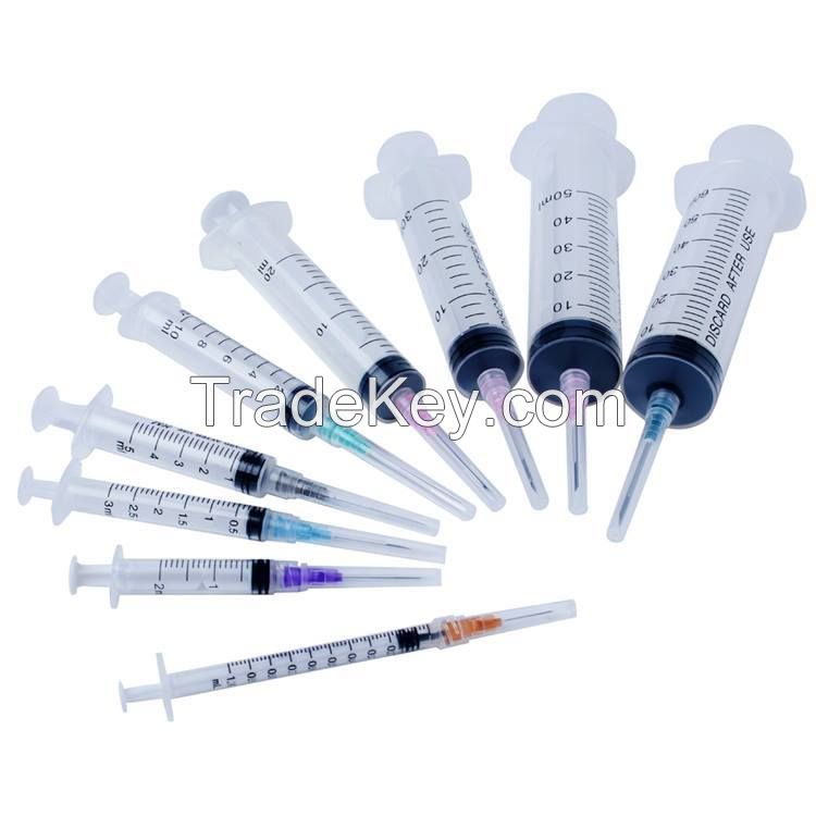 1ml 2ml 3ml 5ml 10ml 20ml Syringe disposable sterile with needle CE&ISO