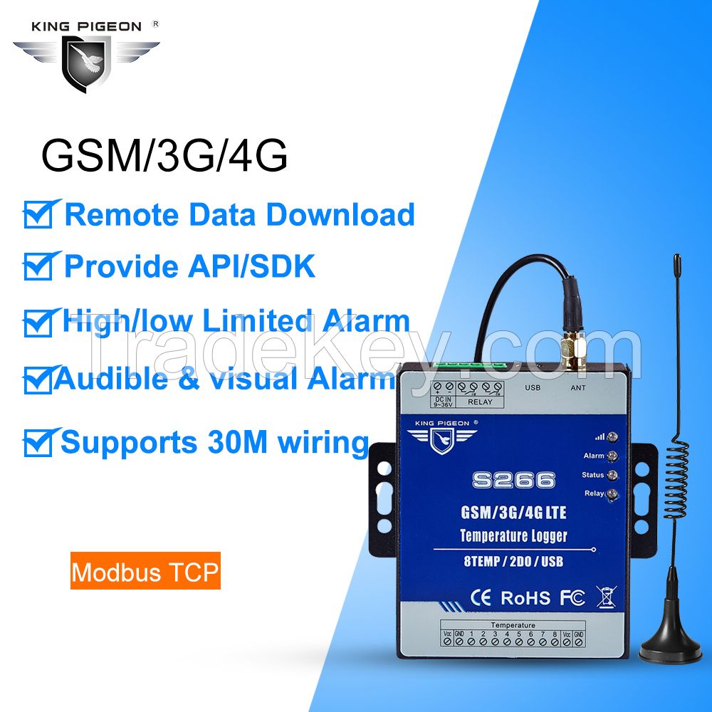 S266 GSM/3G/4G Modbus MQTT Temperature Data Logger IOT Gateway