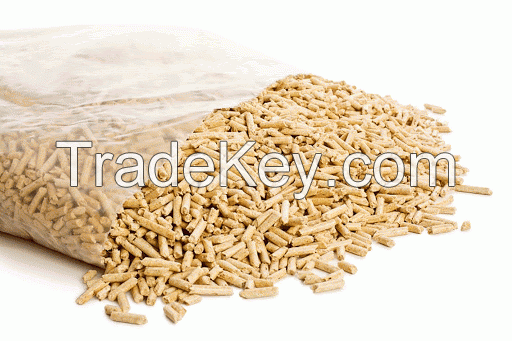 Oak wood pellets 