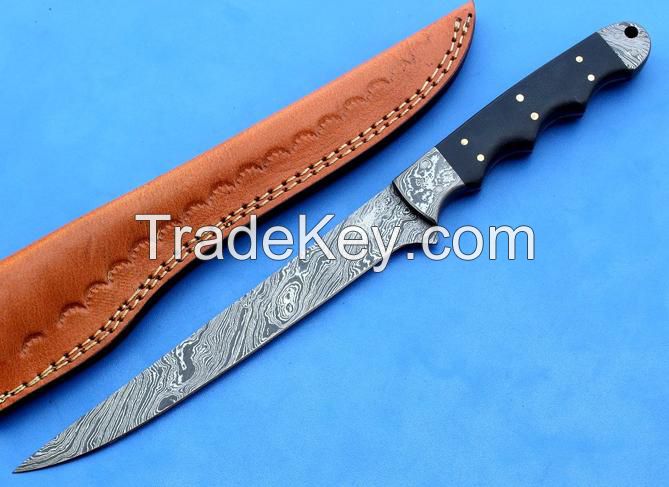Damascus Steel Custom Made Boning Knife