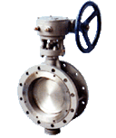 PTFE seal  double eccentricity flang  butterfly valve