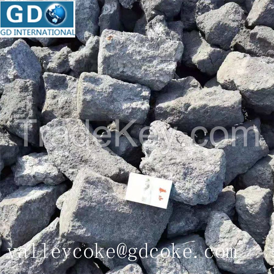 foundry coke 80-120mm 90-150mm 150-300mm from China coke plant