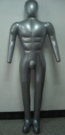 Inflatable fullsize male torso form