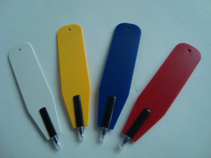 plastic flat ballpen with large printing area