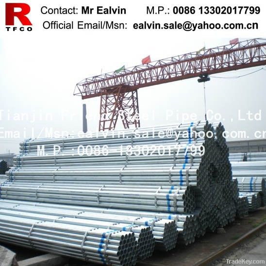 Galvanized steel rectangular and square tube