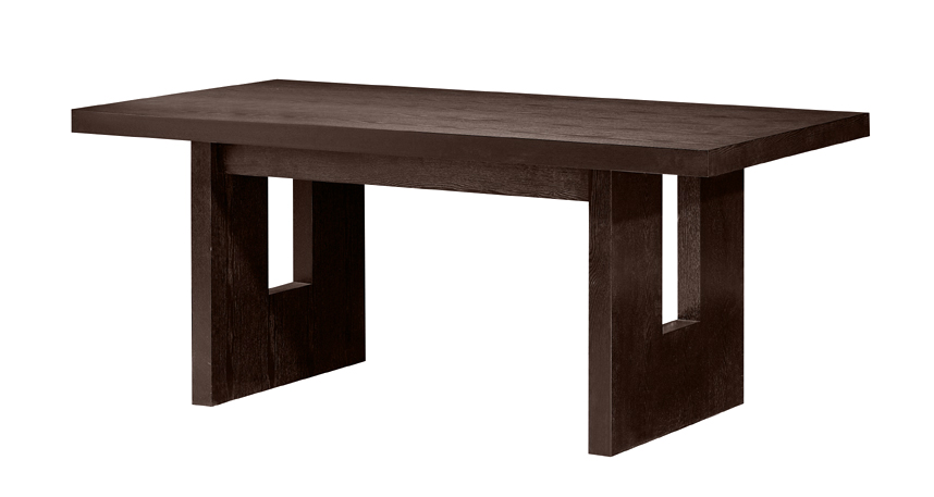 Contemporary Dining table for six ,in chocolate stain