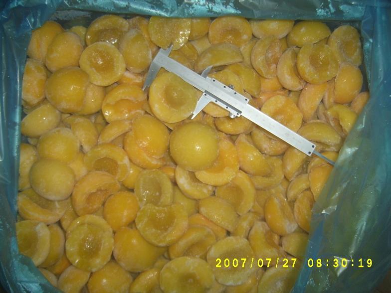 frozen yellow peach