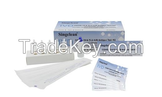 Singclean COVID-19 &amp; Flue A/B Antigen Test Kit