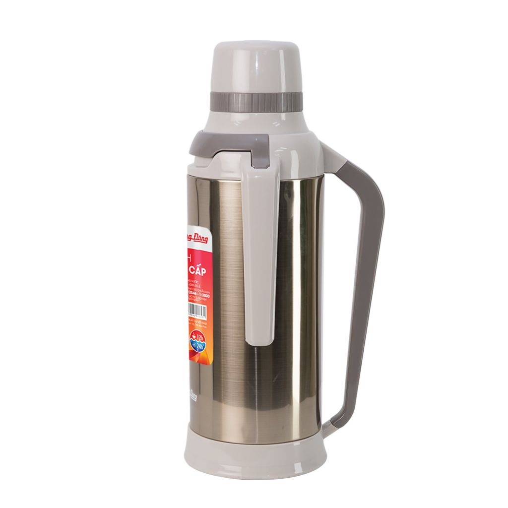 Large 2 litre Smart Stopper Stainless Steel Vacuum Flask