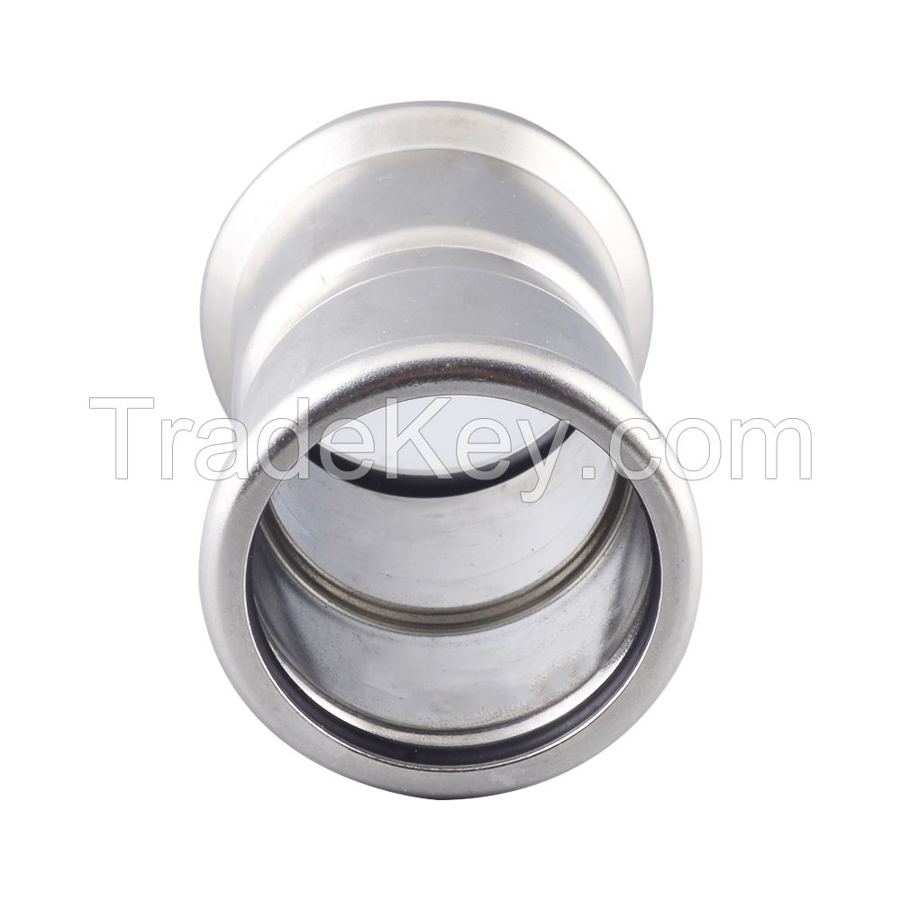 Stainless steel pipe fittings equal coupling