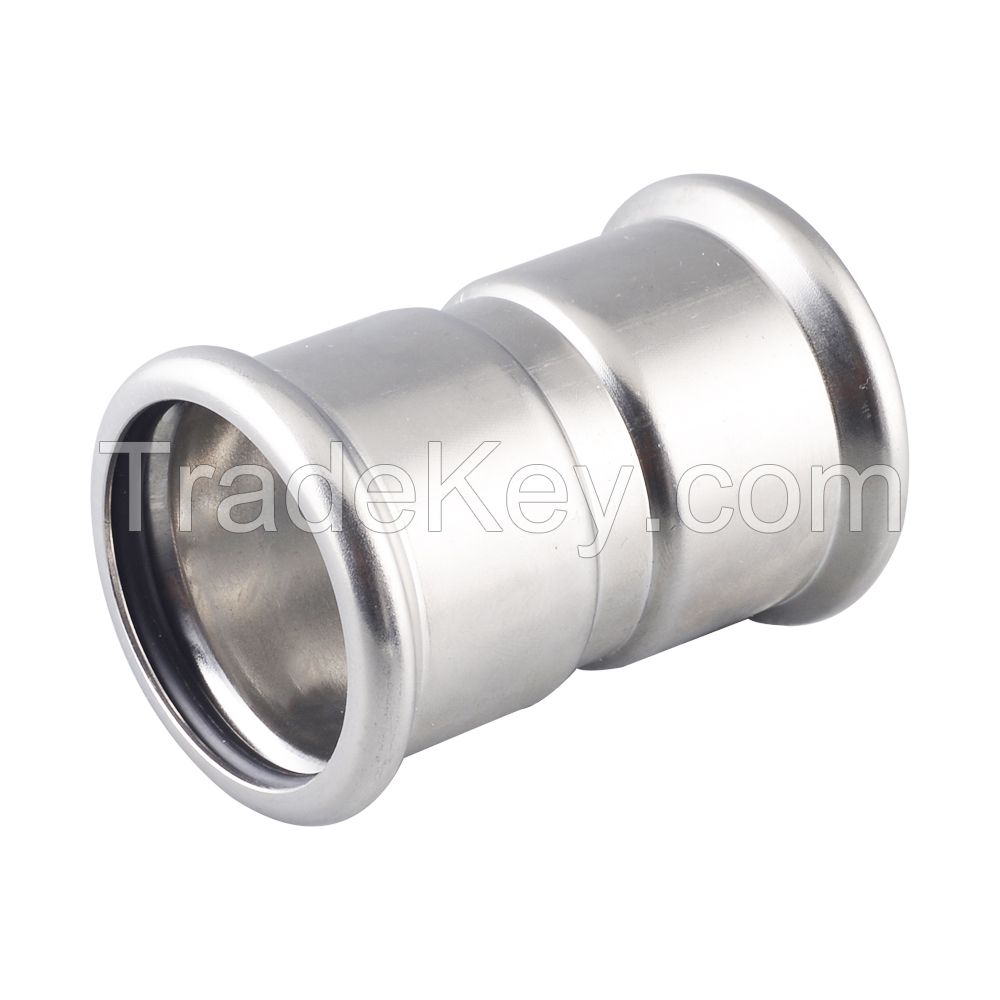 Stainless steel pipe fittings equal coupling