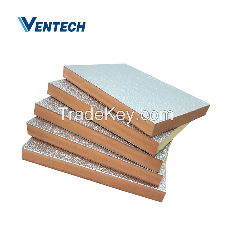 Color steel and aluminium foil Phenolic insulation air duct panel