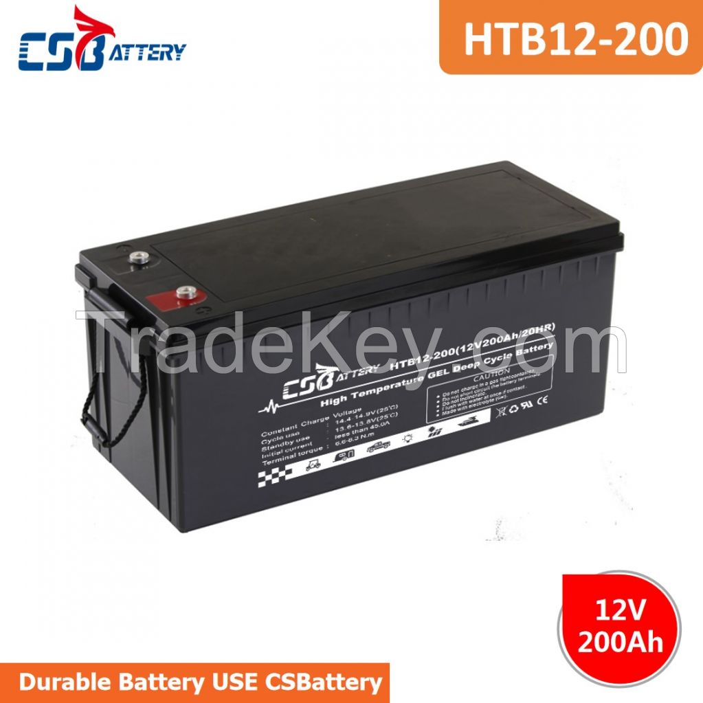 CSBattery 12v200ah Deep Cycle GEL Battery for solar/Wind/ups