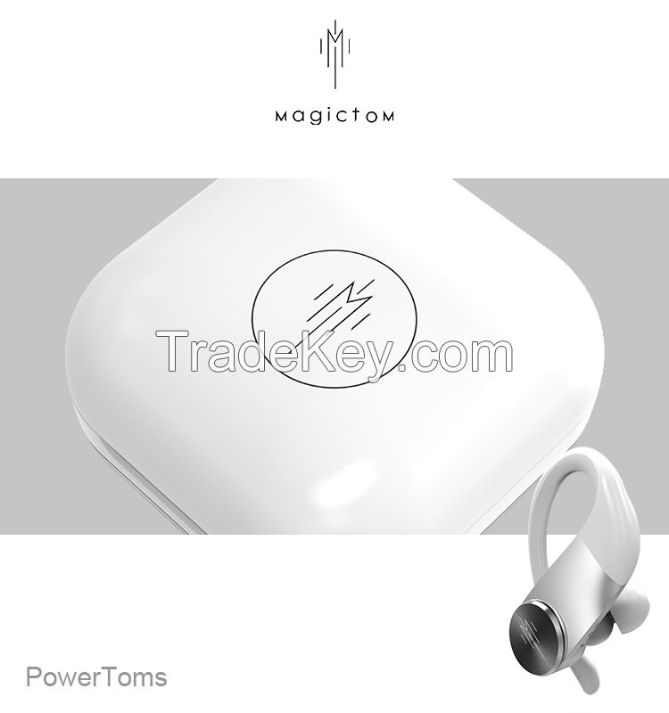 Manufacturer Wholesale True Wireless Blue tooth 5.0 TWS Earphones with Wireless Charging