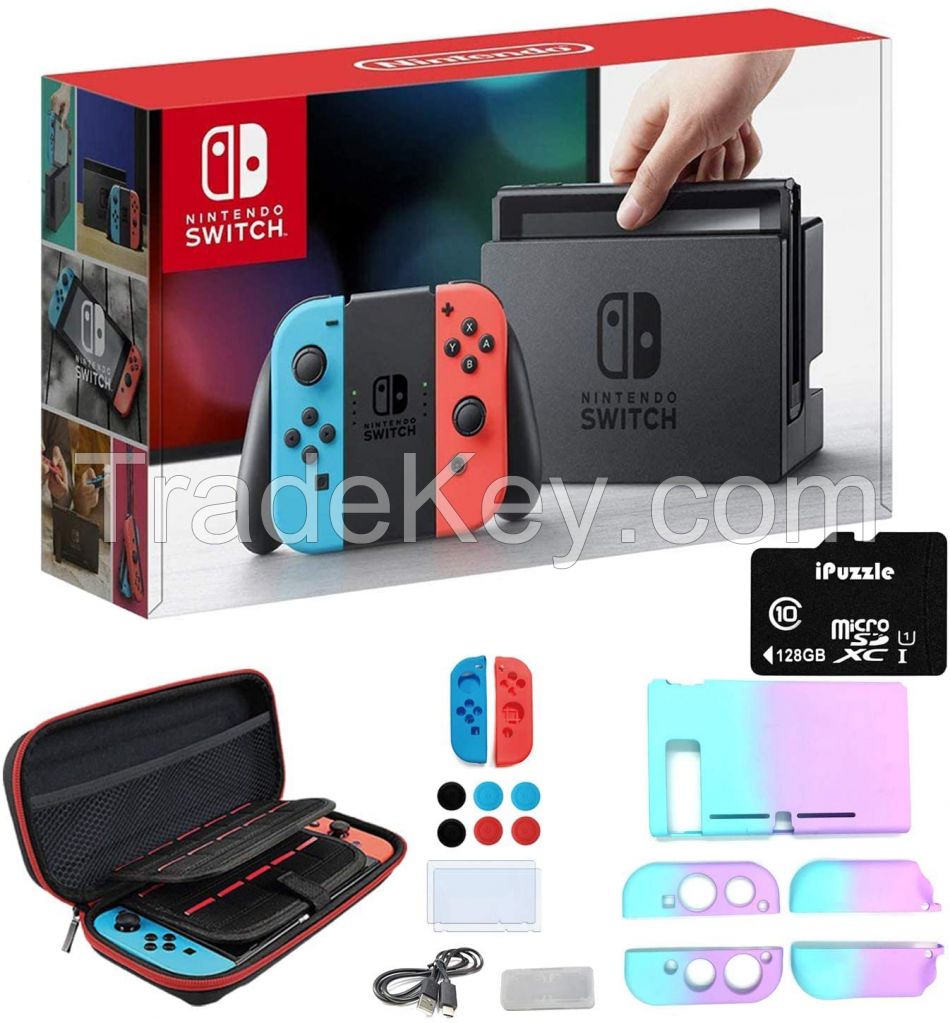 Nintendo Switch with Neon Blue and Neon Red Joy-Con - 6.2 Touchscreen LCD Display, 32GB Internal Storage, 802.11AC  Bluetooth