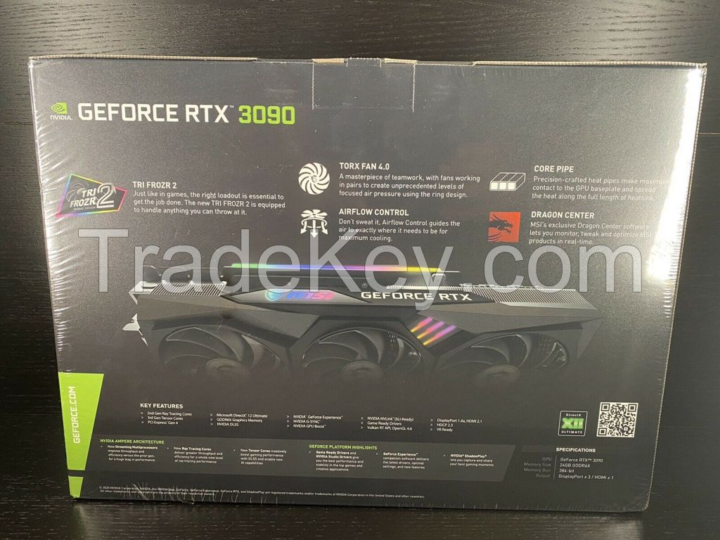 M-SI G-eFor=ce  RTX 3090 GAMING X TRIO 24GB GDDR6X Graphics Card