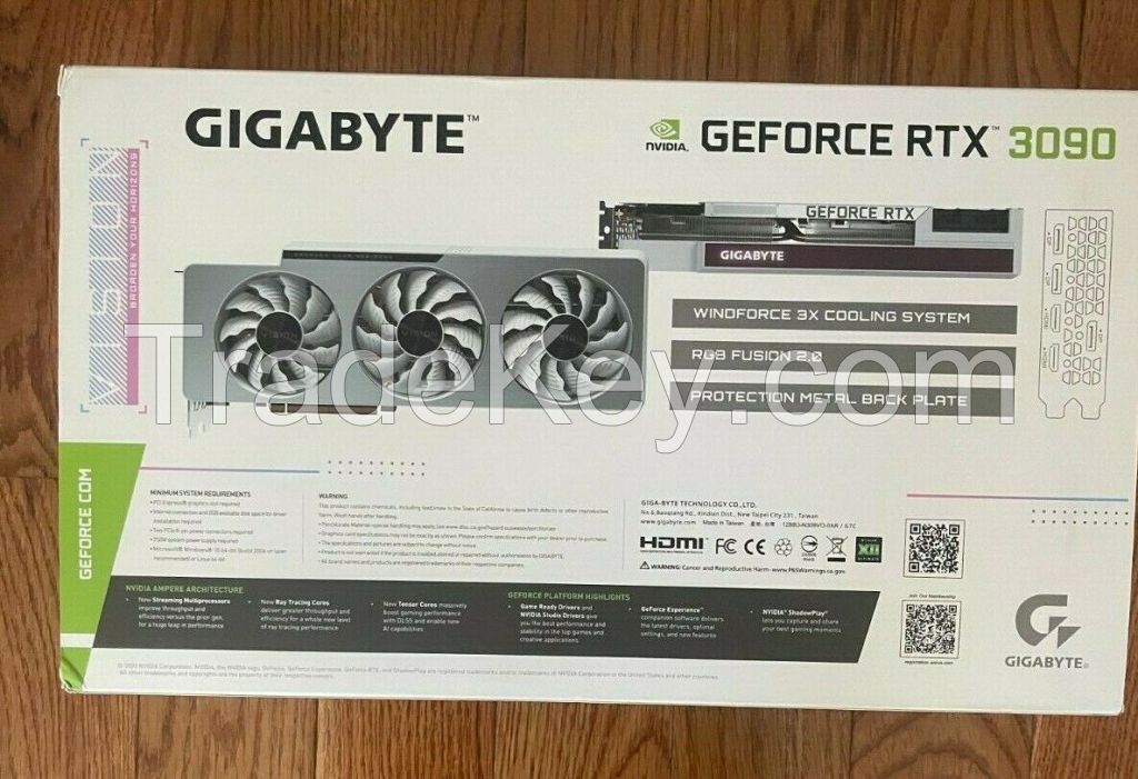 Gig-aby-te GeF-o-rce R-T-X 3090 VISION NON LHR 24GB GDDR6X GPU