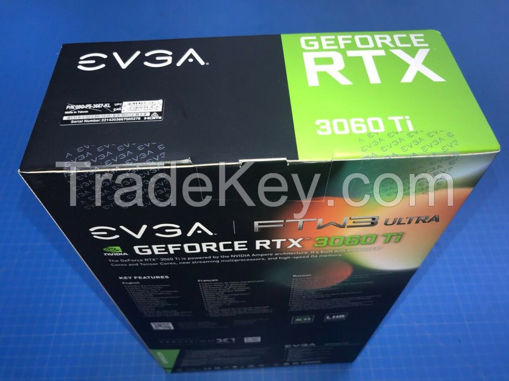 Ev-ga ge-fo-rce gtx 3060 ti FTW3 ULTRA GAMING 8GB Graphics Card GPU