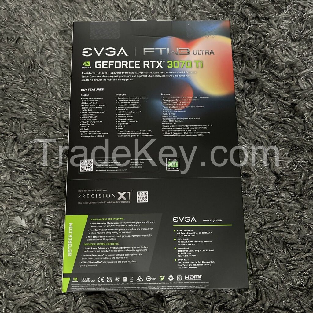 Ev-g-a ge-f-or-ce r-t-x 3070 Ti FTW3 ULTRA 8GB DDR6X GPU