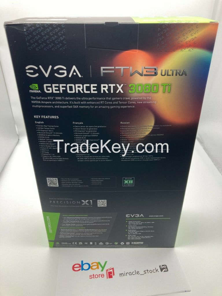 Ev-g-a nvi-di-a ge-f-or-ce r-t-x 3080 Ti FTW3 Ultra Gaming Graphics Card