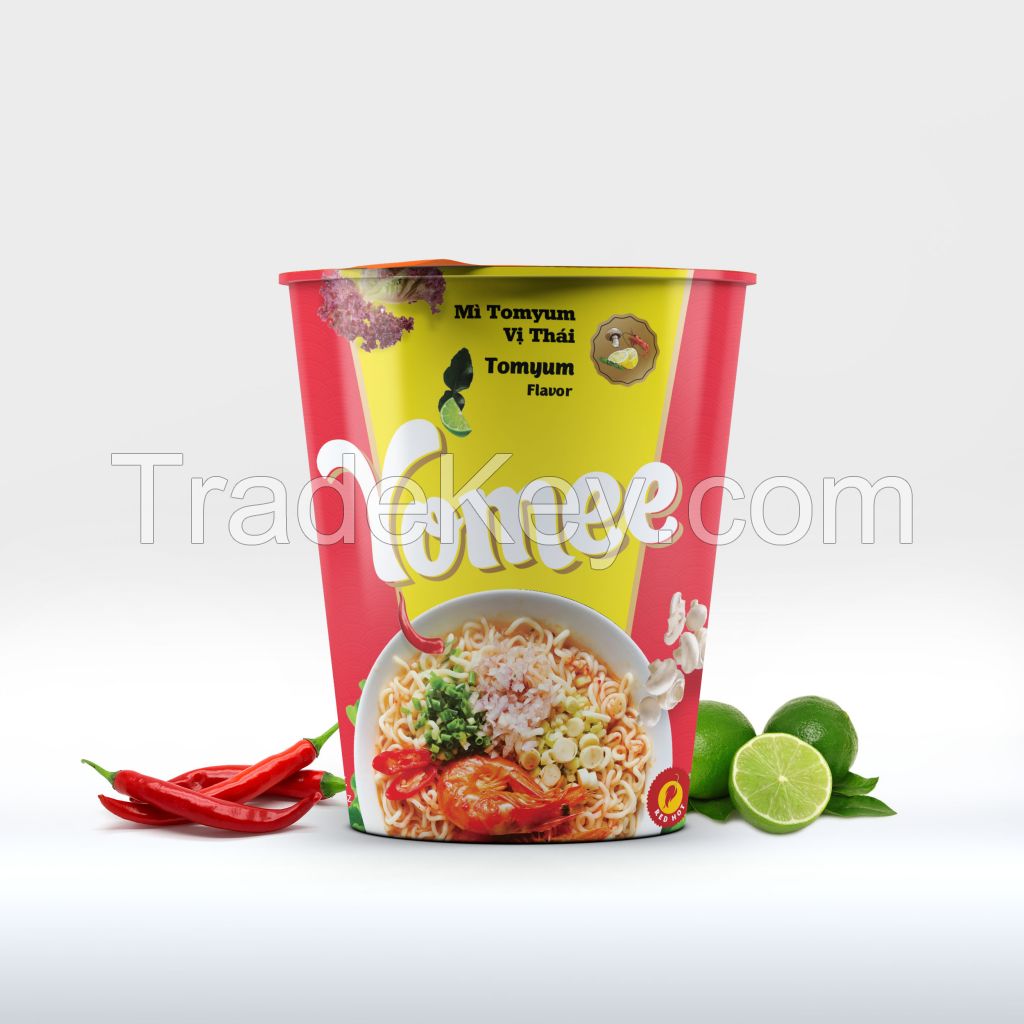 Yomee Instant Noodles Chicken Flavor 24 Cups Per Carton