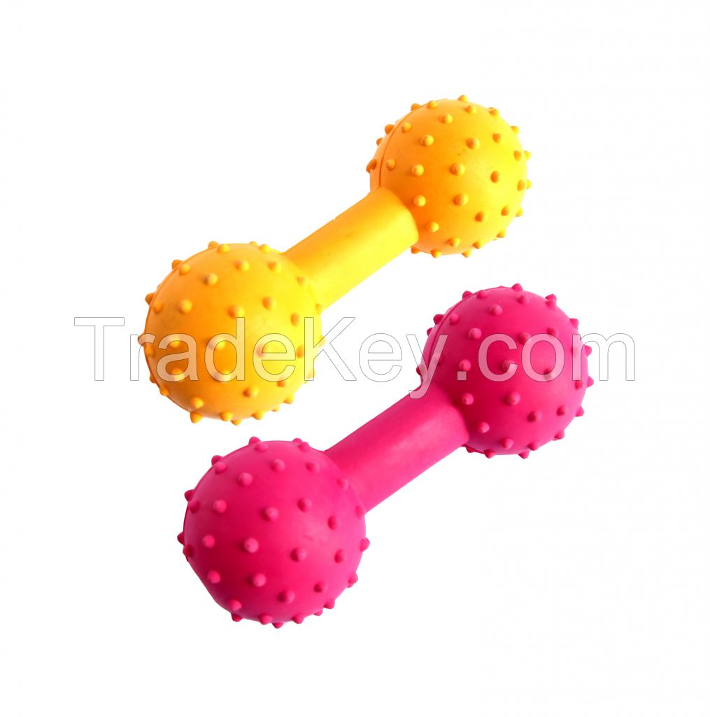 Rubber Dumbbell Dog Chew Toys Wholesales Made In Vietnam Bite-resistant Dog Chew Toy