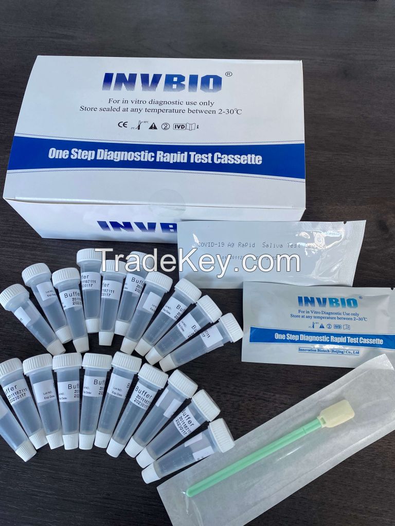 One step personal Coronavirus (SARS-CoV-2) Antigen Rapid Test Device (Saliva)