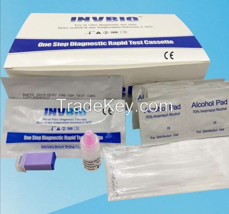 Popular medical  coronavirus Ab igg igm whole blood rapid test card