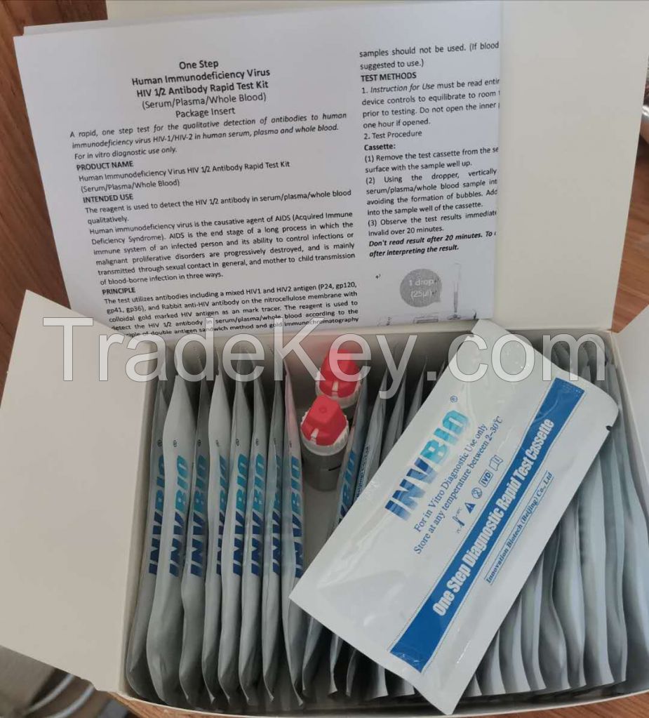 Easy and safe  HIV Test Serum Card